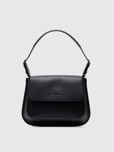 Santoni Shoulder Bag In Black