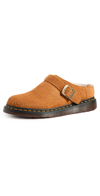 Dr. Martens' Brown Isham Loafers In Pecan Brown Long Napped Suede