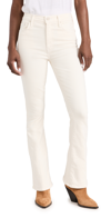 Mother The Hustler Patch Pocket Fairest Of Them All Ankle Fray Jean In Marshmellow