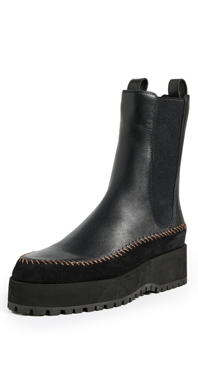 Ulla Johnson Jodie Lug Sole Boot In Noir