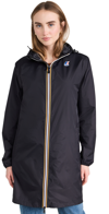 K-way Le Vrai Eiffel 3.0 Packable Raincoat In Black Pure