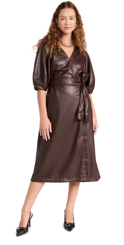 Astr Angie Dress In Dark Brown
