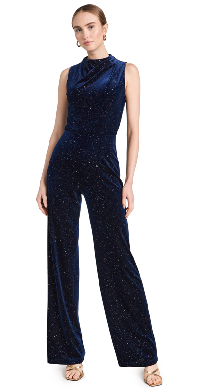 Black Halo Corinne Jumpsuit In Celetial Blast