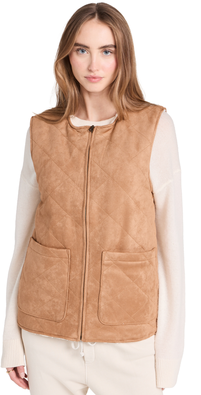 Z Supply Cosmos Vest In Brown