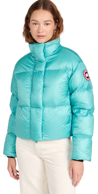 Canada Goose Cypress Cropped Puffer Jacket In Blue