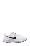 Nike Revolution 6 Running Shoe In White/ Black/ Purple