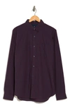 Ben Sherman Regular Fit Gingham Stretch Button-down Shirt In Berry Wine