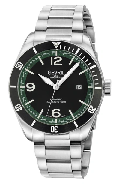 Gevril Yorkville Swiss Automatic Bracelet Watch, 43mm In Silver