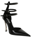 VERSACE VERSACE SPIKED PIN POINT LEATHER PUMP