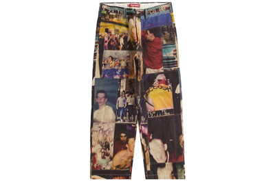 Pre-owned Supreme Mark Leckey Hardcore Patchwork Loose Fit Chino Pant Multicolor