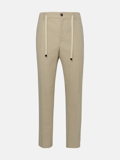 Brian Dales Ivory Wool Trousers