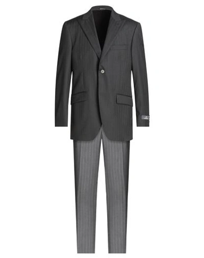 Angelo Nardelli Man Suit Steel Grey Size 44 Virgin Wool