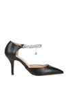 Gaelle Paris Gaëlle Paris Woman Pumps Black Size 6 Textile Fibers In Black