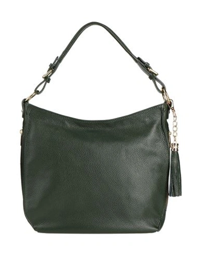Laura Di Maggio Woman Handbag Dark Green Size - Soft Leather