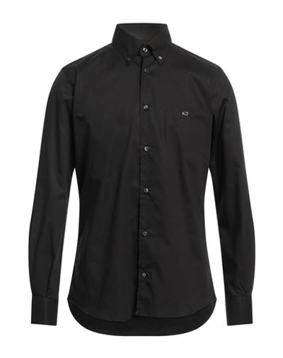 Etro Man Shirt Black Size 15 Cotton