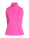 Dolce & Gabbana Woman Top Magenta Size 4 Virgin Wool, Polyamide, Elastane In Magenta