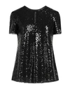 Emporio Armani Woman Blouse Black Size 12 Polyester In Black