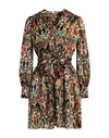 Caliban Woman Mini Dress Pastel Yellow Size 4 Polyamide, Silk, Elastane In Yellow