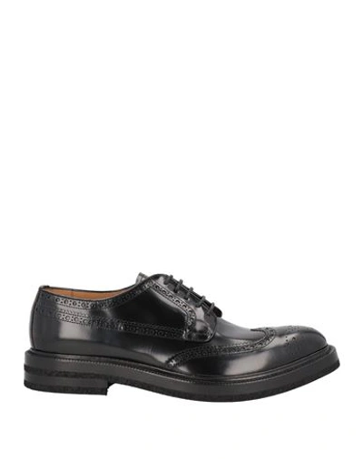 Emporio Armani Man Lace-up Shoes Black Size 11 Soft Leather