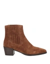 Rag & Bone Dart Suede Western Chelsea Ankle Booties In Beige