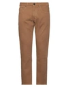 Devore Incipit Man Pants Camel Size 32 Cotton, Elastane In Beige