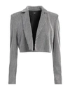 Feleppa Woman Blazer Silver Size 6 Polyamide, Polyester, Elastane