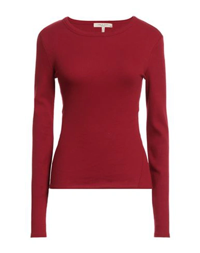 Rag & Bone Woman T-shirt Brick Size Xxs Organic Cotton, Elastane In Red