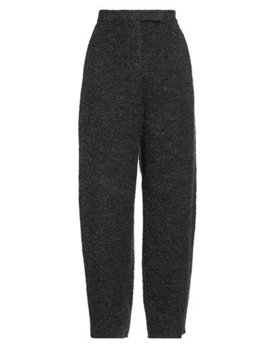 Emporio Armani Woman Pants Lead Size 10 Wool, Viscose, Alpaca Wool, Polyamide In Grey