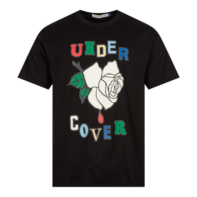 Undercover Flower Logo T-shirt In Black