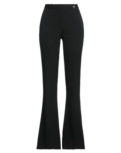 Versace Woman Pants Black Size 6 Virgin Wool, Elastane