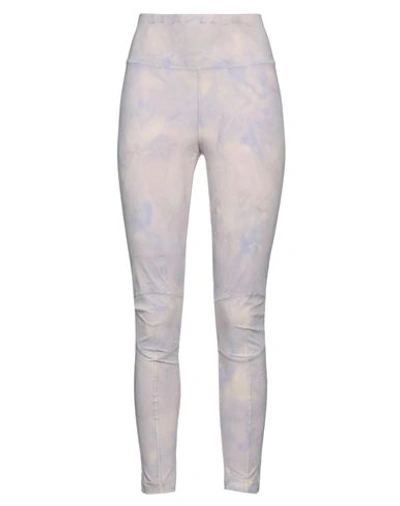 Moncler Grenoble Abstract Patterned Skinny Cut Leggings In Purple
