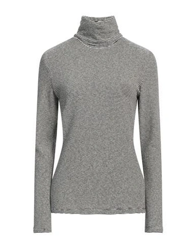 19.70 Nineteen Seventy Woman Turtleneck Black Size S Cotton, Acrylic, Polyester, Viscose, Elastane