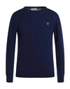 Jeckerson Man Sweater Navy Blue Size Xl Viscose, Wool, Polyamide, Cashmere