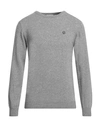 Jeckerson Man Sweater Light Grey Size L Viscose, Wool, Polyamide, Cashmere