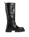 Tsd12 Woman Knee Boots Black Size 10 Calfskin
