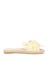 Manebi Manebí Woman Espadrilles Pastel Yellow Size 6 Textile Fibers In Yellow