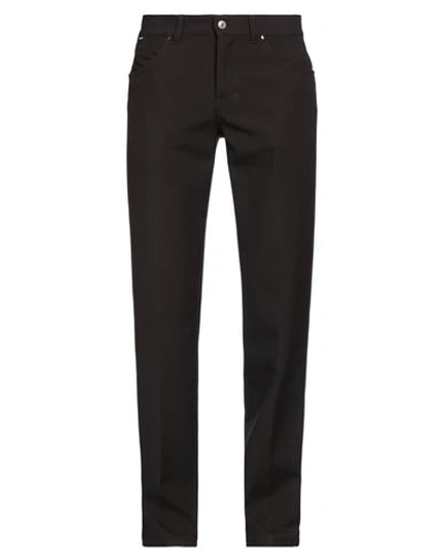 Tom Ford Man Pants Dark Brown Size 36 Cotton In Brown