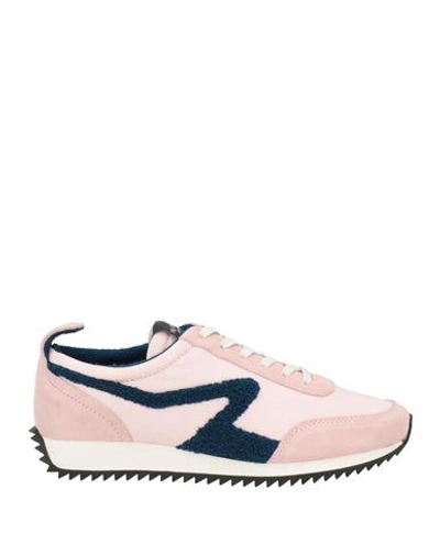 Rag & Bone Woman Sneakers Pink Size 8 Soft Leather, Textile Fibers