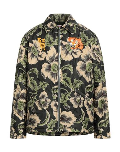 Kenzo Man Jacket Military Green Size L Polyamide