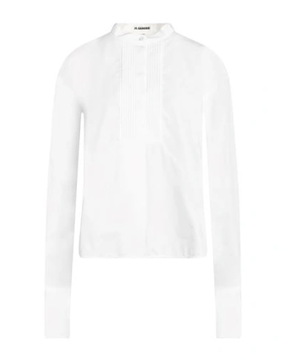 Jil Sander Woman Shirt Off White Size 8 Cotton