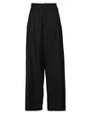 Ambush Woman Pants Black Size 6 Virgin Wool In Black