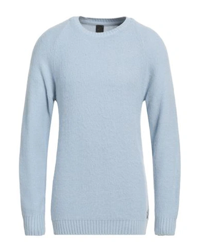 Why Not Brand Man Sweater Sky Blue Size L Acrylic, Wool