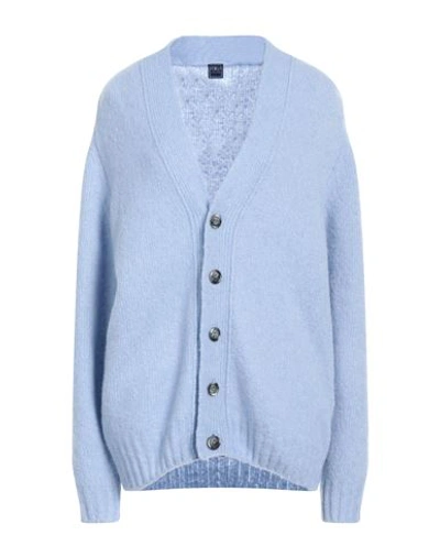 Fedeli Woman Cardigan Light Blue Size 16 Virgin Wool, Cashmere, Polyamide