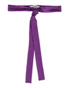 Msgm Woman Belt Purple Size 4 Polyester
