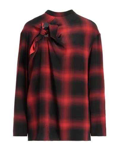 Stella Mccartney Woman Blouse Red Size 6-8 Silk In Fantasy