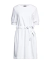 Emporio Armani Woman Mini Dress White Size 10 Cotton, Polyester