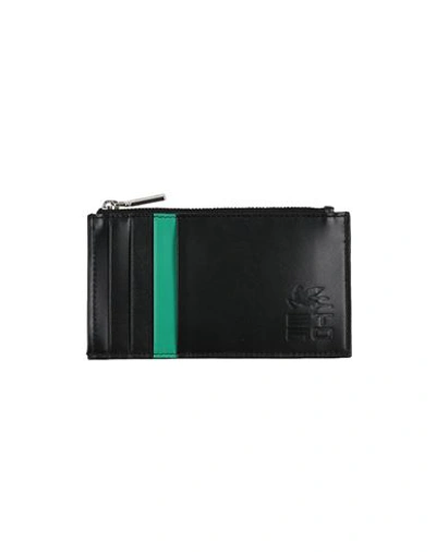 Etro Man Coin Purse Black Size - Soft Leather