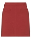 Maliparmi Malìparmi Woman Mini Skirt Rust Size 8 Viscose, Polyamide, Elastane In Red