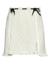 Cormio Isha Cotton Blend Knit Mini Skirt In Green