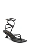 Stuart Weitzman Cabo Square Sandal In Black